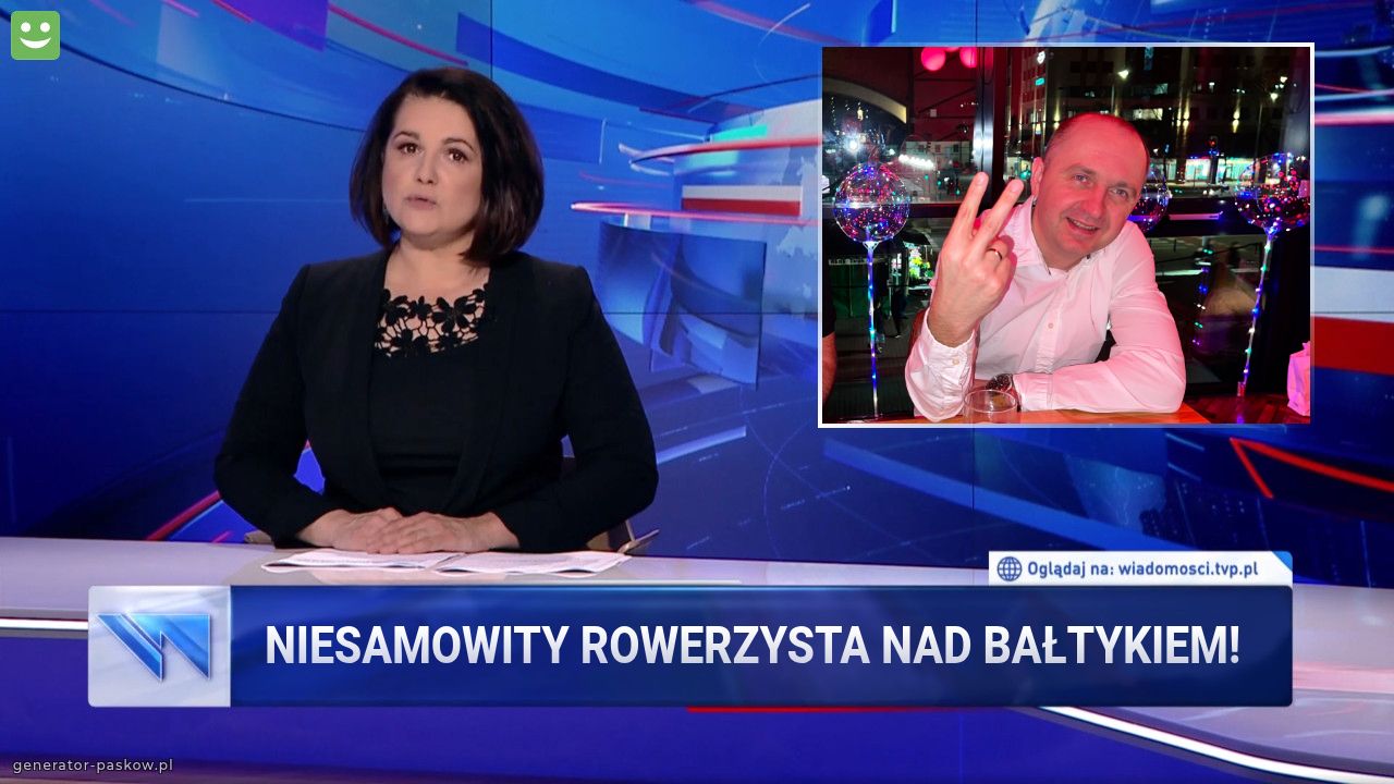 Niesamowity Rowerzysta nad Bałtykiem!