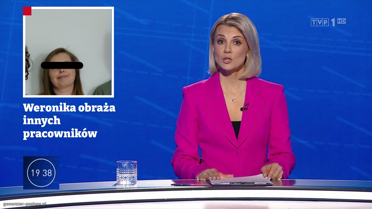 Weronika obraża innych pracowników