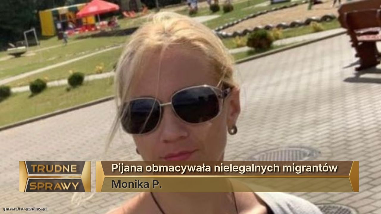 Pijana obmacywała nielegalnych migrantów
Monika P. 