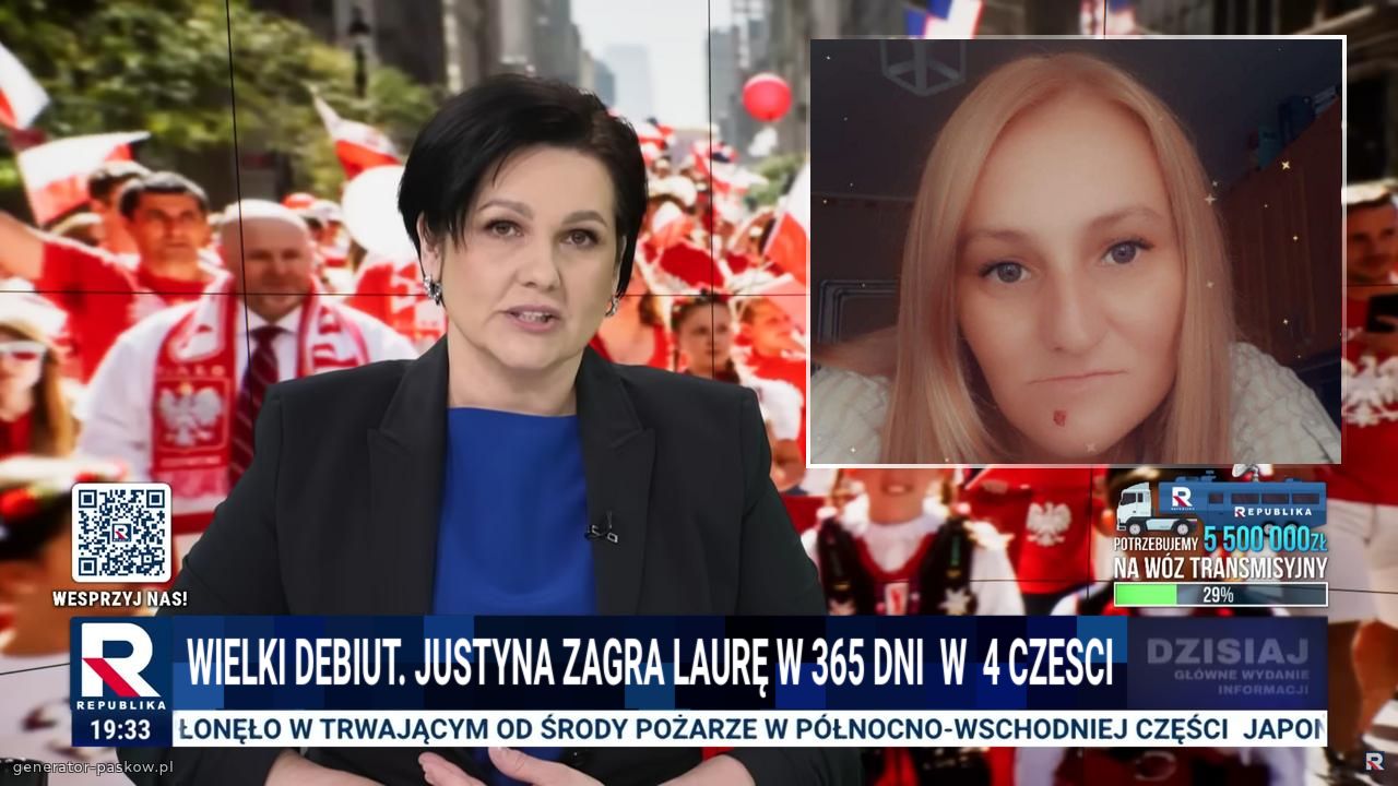 Wielki debiut. Justyna zagra Laurę w 365 dni  w  4 czesci