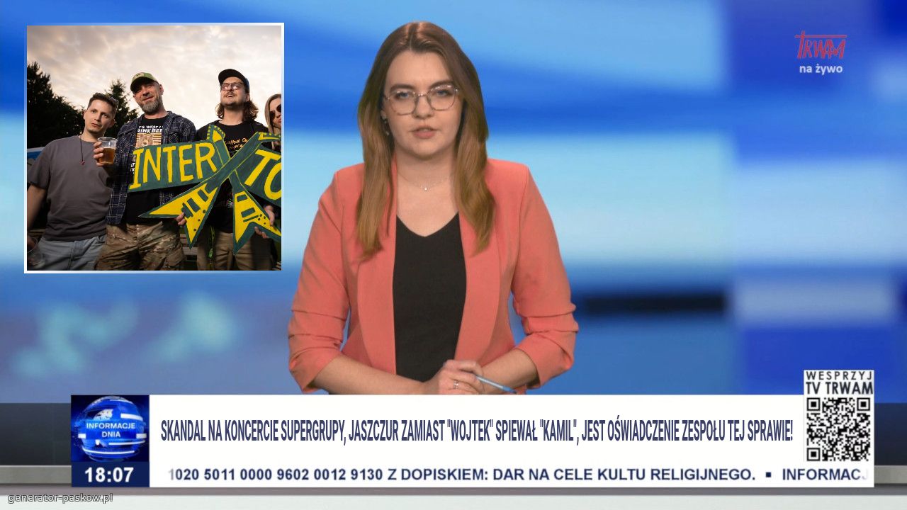 SKANDAL NA KONCERCIE SUPERGRUPY, JASZCZUR ZAMIAST "WOJTEK" SPIEWAŁ "KAMIL", JEST OŚWIADCZENIE ZESPOŁU TEJ SPRAWIE!