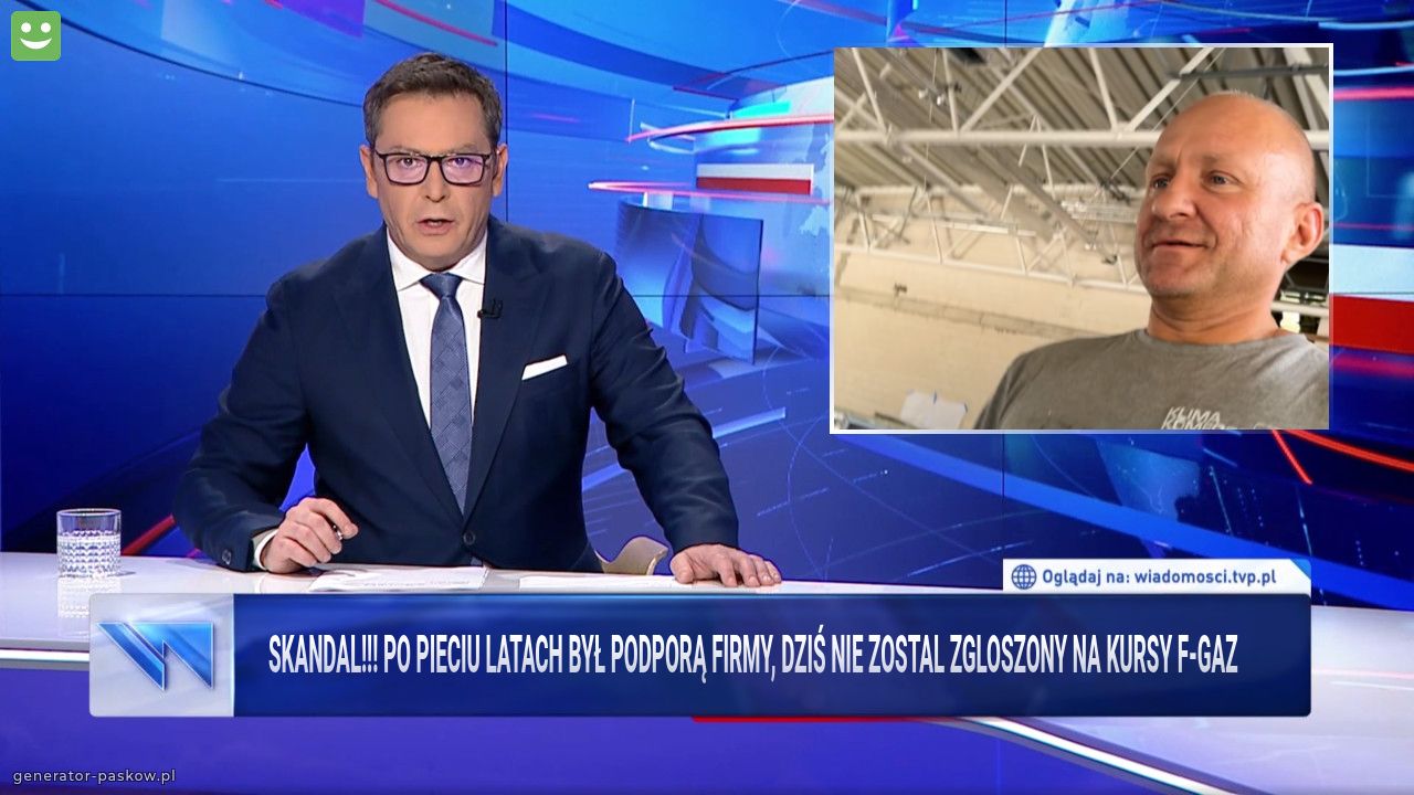 Skandal!!! Po pieciu latach był podporą firmy, dziś nie zostal zgloszony na kursy f-gaz    