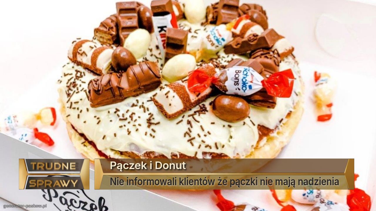 Pączek i Donut
Nie informowali klientów że pączki nie mają nadzienia