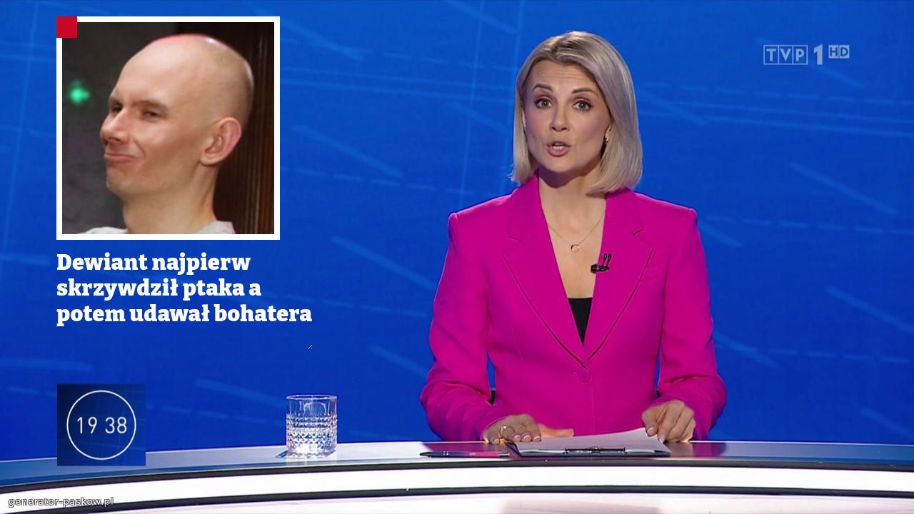 Dewiant najpierw skrzywdził ptaka a potem udawał bohatera 