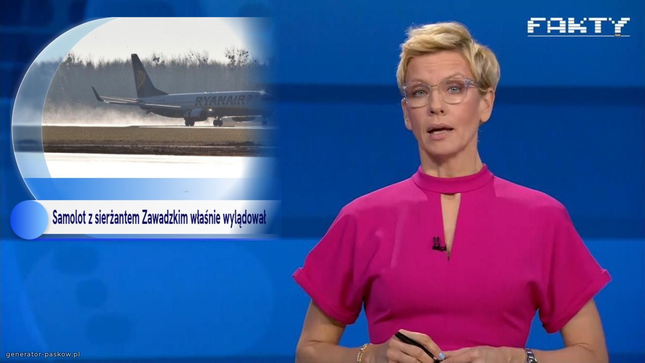 Samolot z sierżantem Zawadzkim właśnie wylądował 