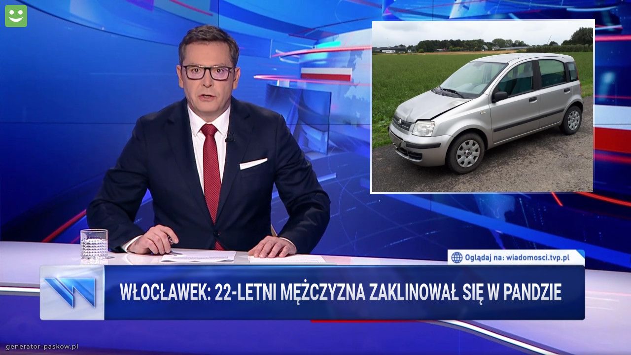 Włocławek: 22-letni MĘŻCZYZNA zaklinował Się w Pandzie