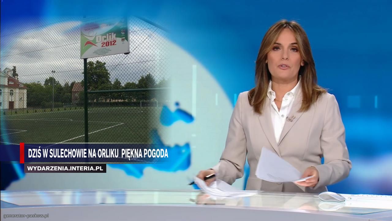 Dziś w Sulechowie na orliku  piękna pogoda