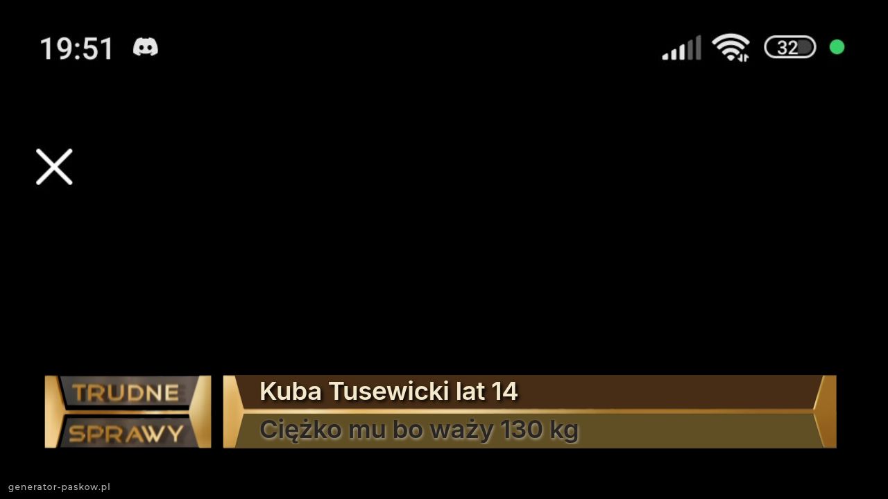 Kuba Tusewicki lat 14
Ciężko mu bo waży 130 kg