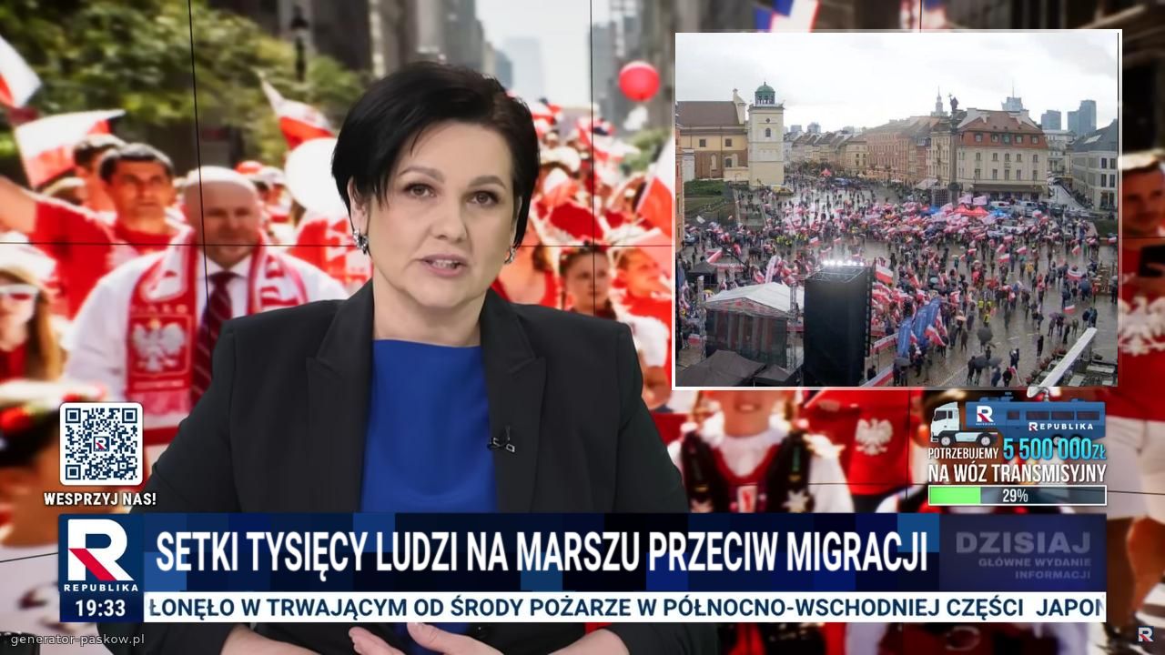 Setki tysięcy ludzi na marszu przeciw migracji