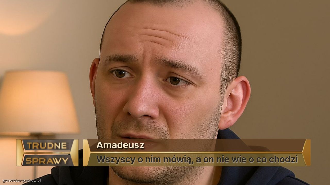 Amadeusz
Wszyscy o nim mówią, a on nie wie o co chodzi
