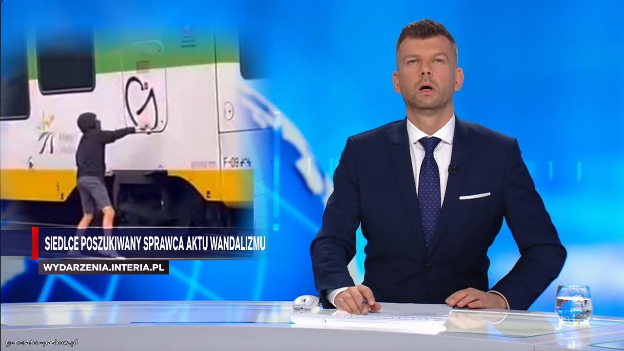 Siedlce poszukiwany sprawca aktu wandalizmu 