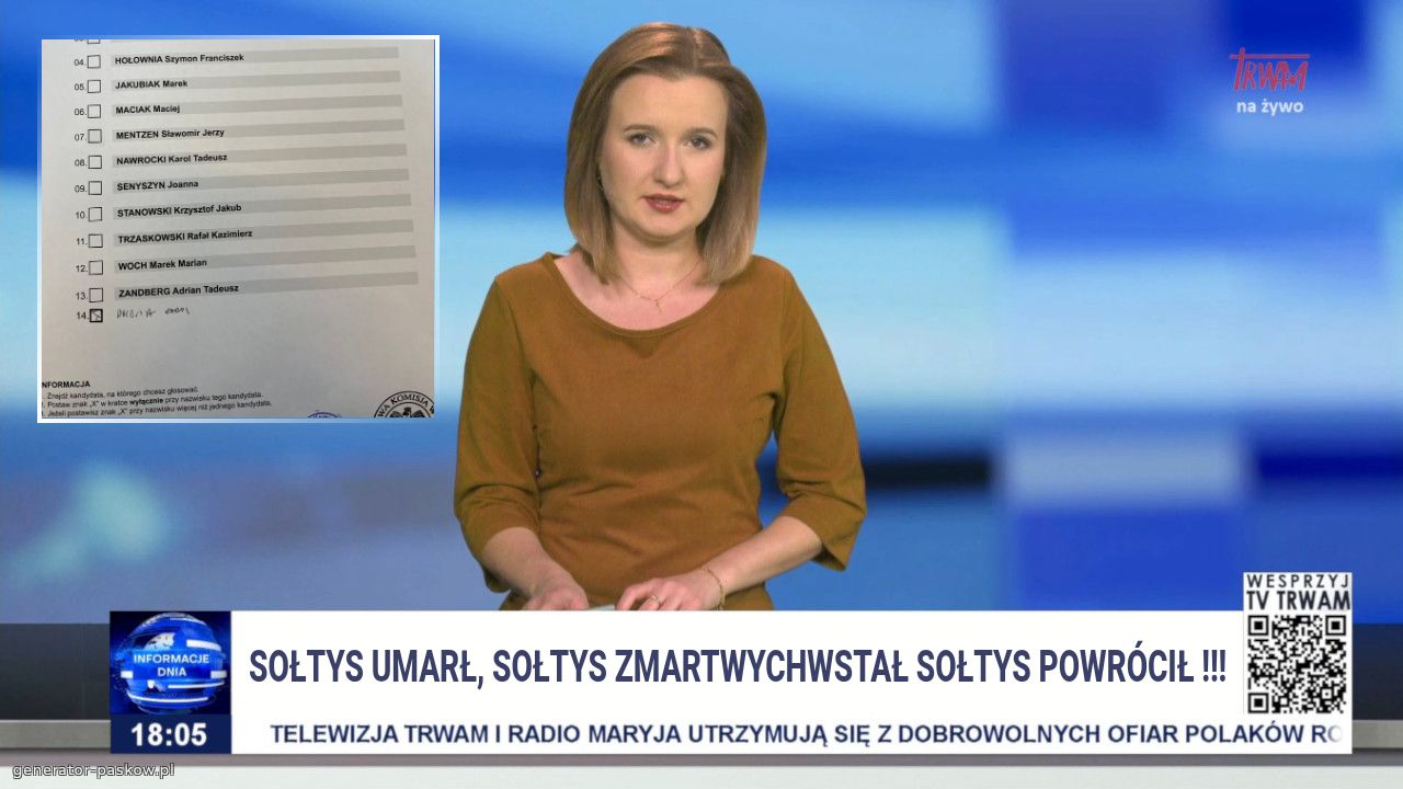 Sołtys umarł, sołtys zmartwychwstał sołtys powrócił !!!