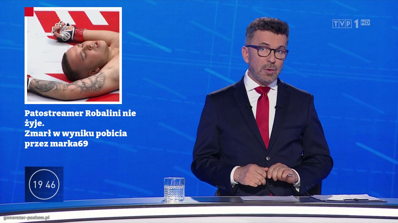 Patostreamer Robalini nie żyje.
Zmarł w wyniku pobicia przez marka69