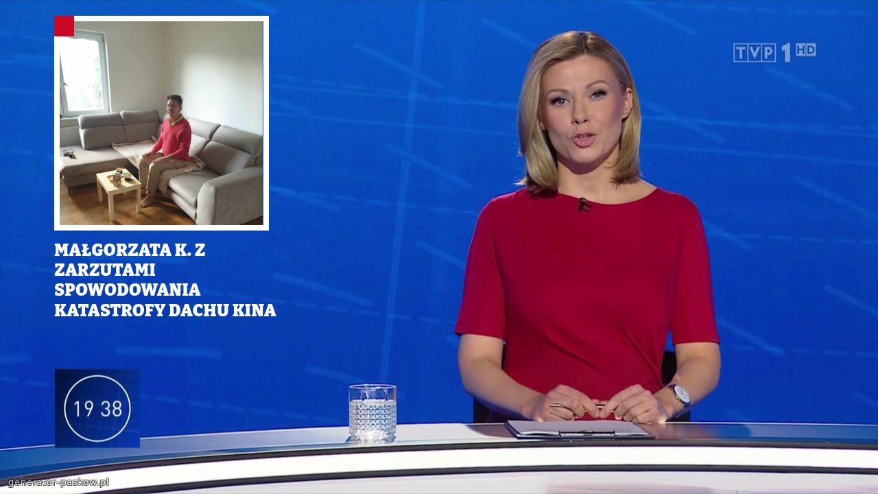 MAŁGORZATA K. Z ZARZUTAMI SPOWODOWANIA KATASTROFY DACHU KINA