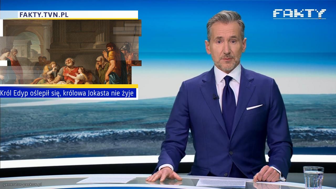 Król Edyp oślepił się, królowa Jokasta nie żyje