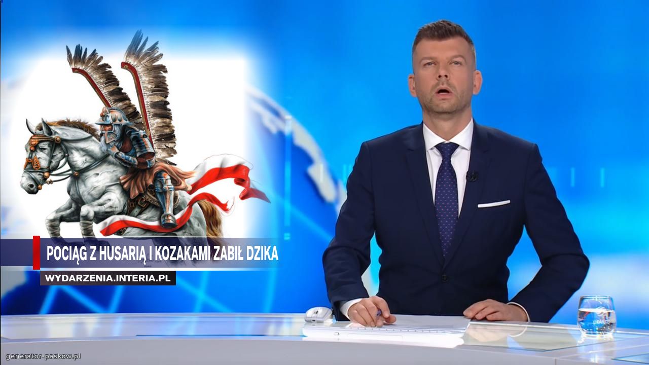 Pociąg z Husarią i Kozakami zabił dzika