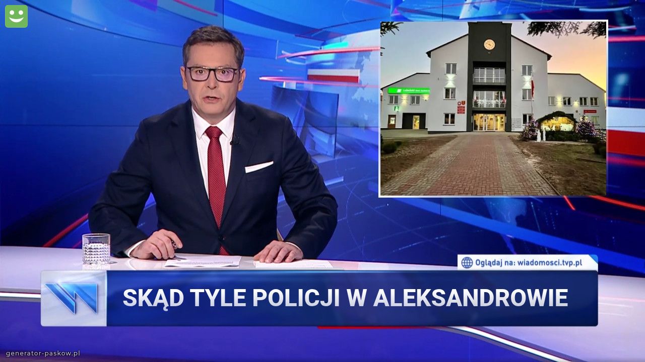 Skąd tyle policji w Aleksandrowie 