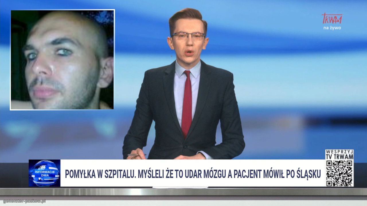 Pomyłka w szpitalu. Myśleli że to udar mózgu a pacjent mówił po śląsku