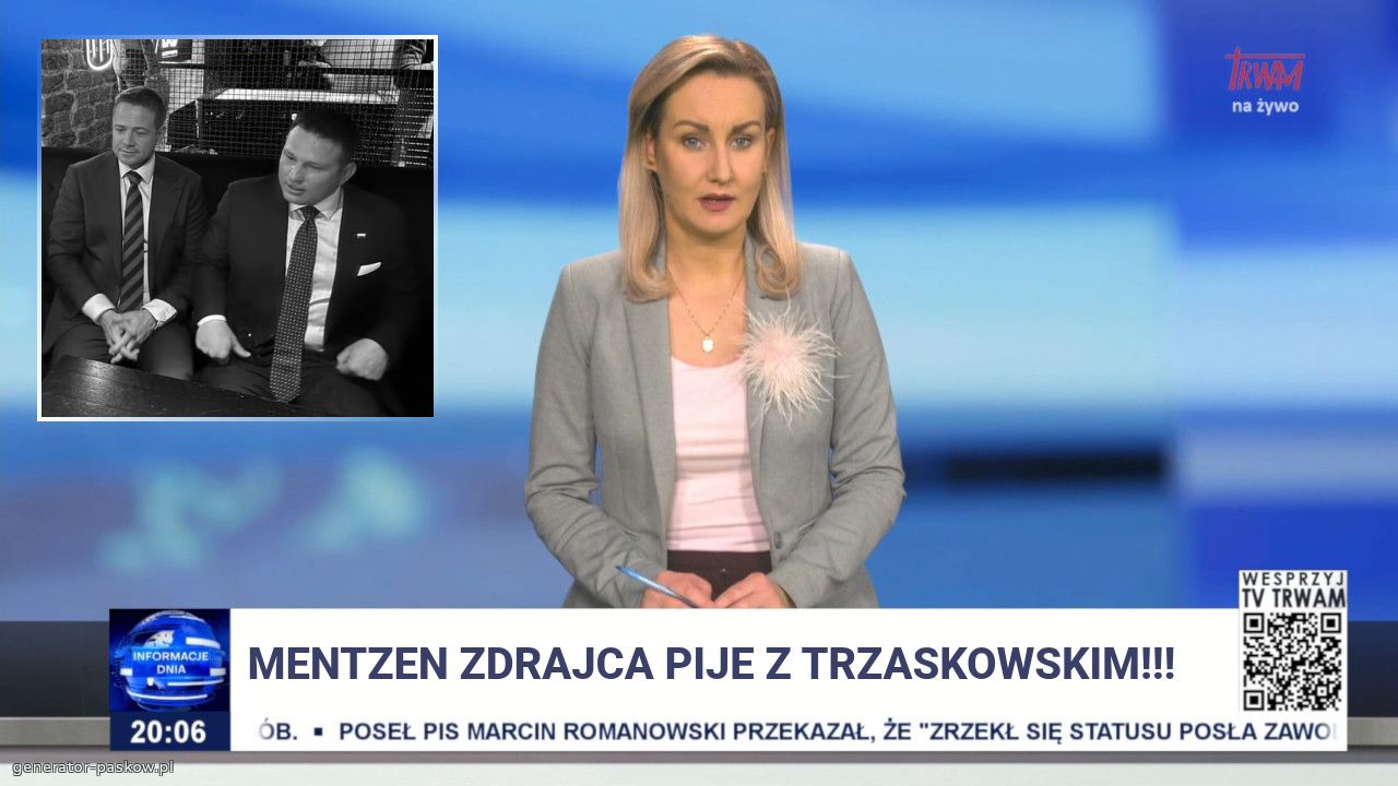 Mentzen zdrajca pije z trzaskowskim!!!