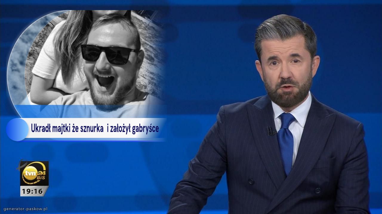 Ukradł majtki że sznurka  i założył gabryśce