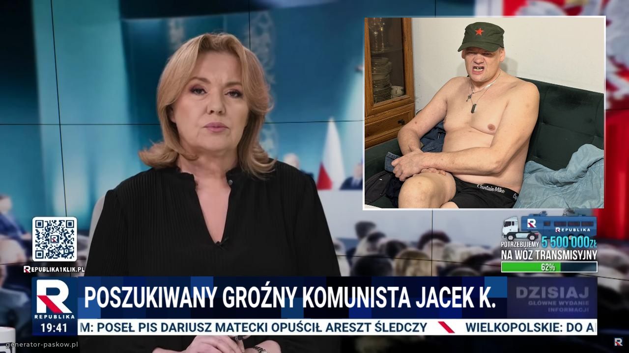 Poszukiwany groźny komunista Jacek K. 