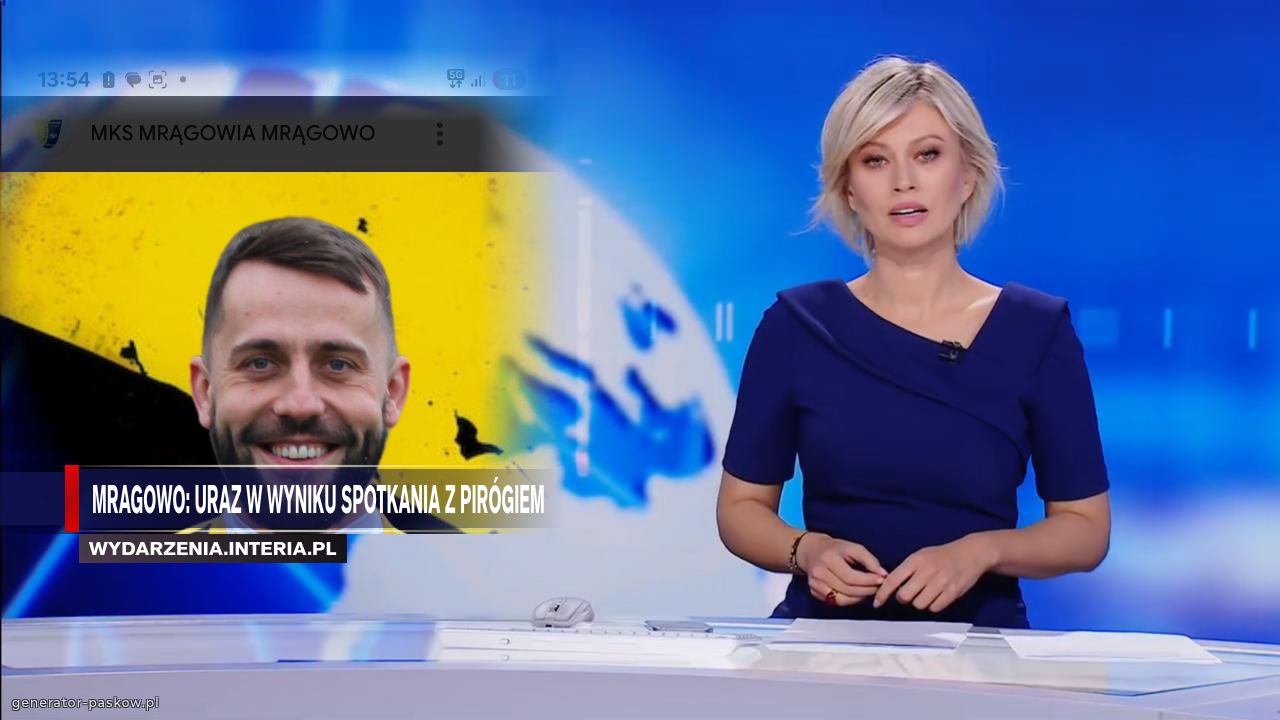 Mragowo: uraz w wyniku spotkania z pirógiem 