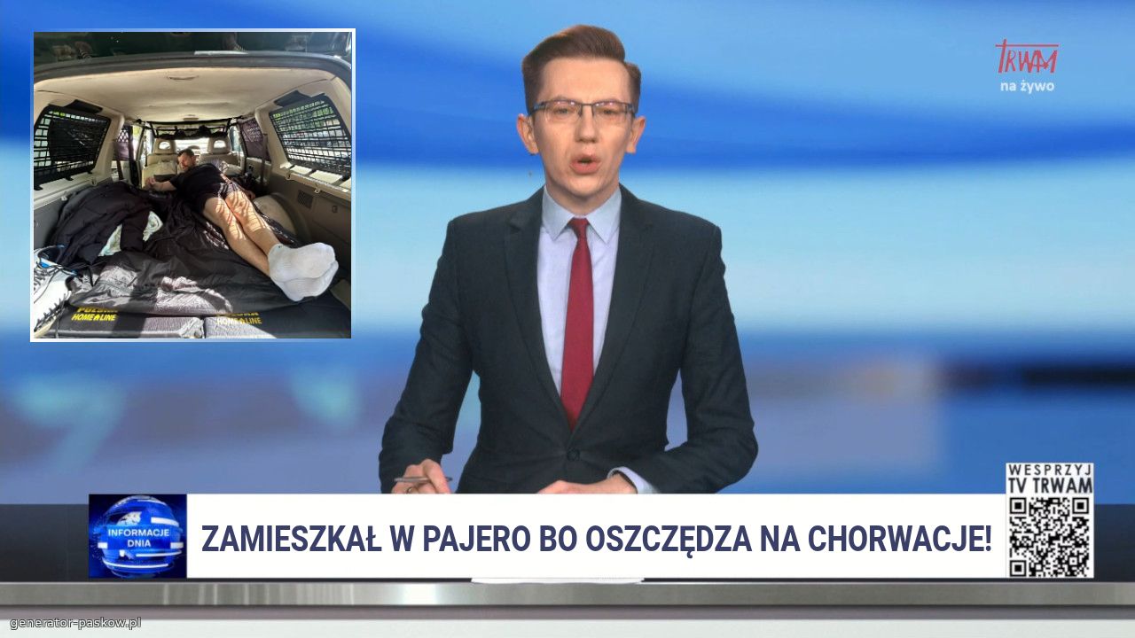 zamieszkał w pajero bo oszczędza na chorwacje!