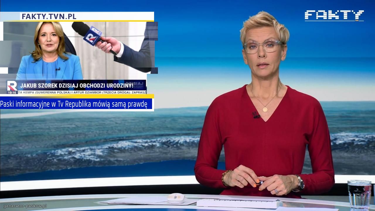 Paski informacyjne w Tv Republika mówią samą prawdę 
