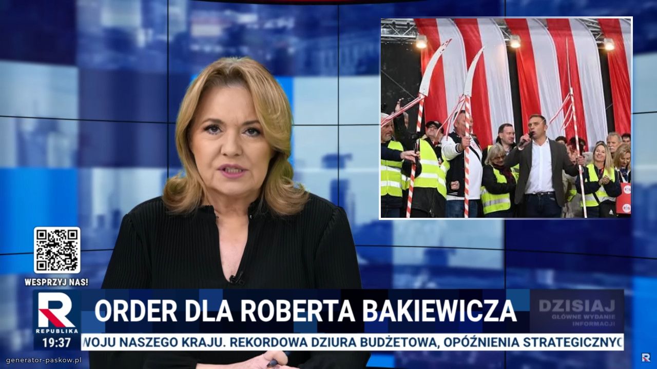  order dla Roberta Bakiewicza 