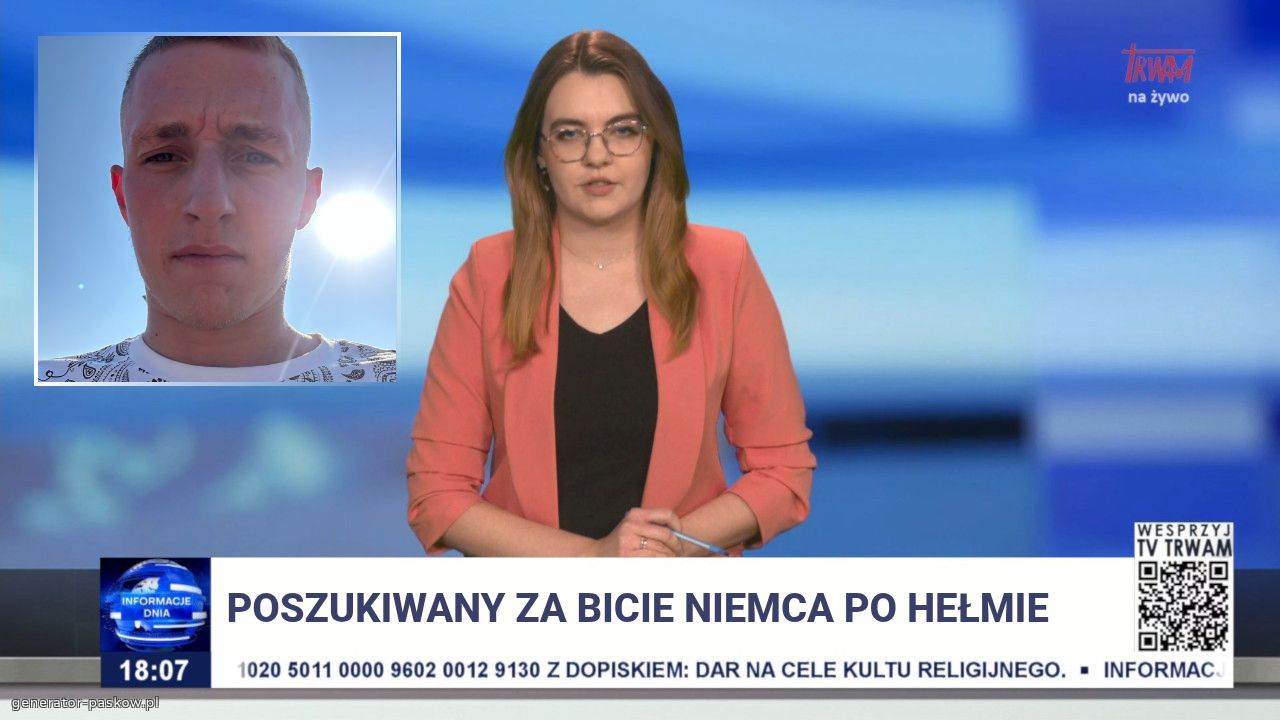 Poszukiwany za bicie niemca po hełmie