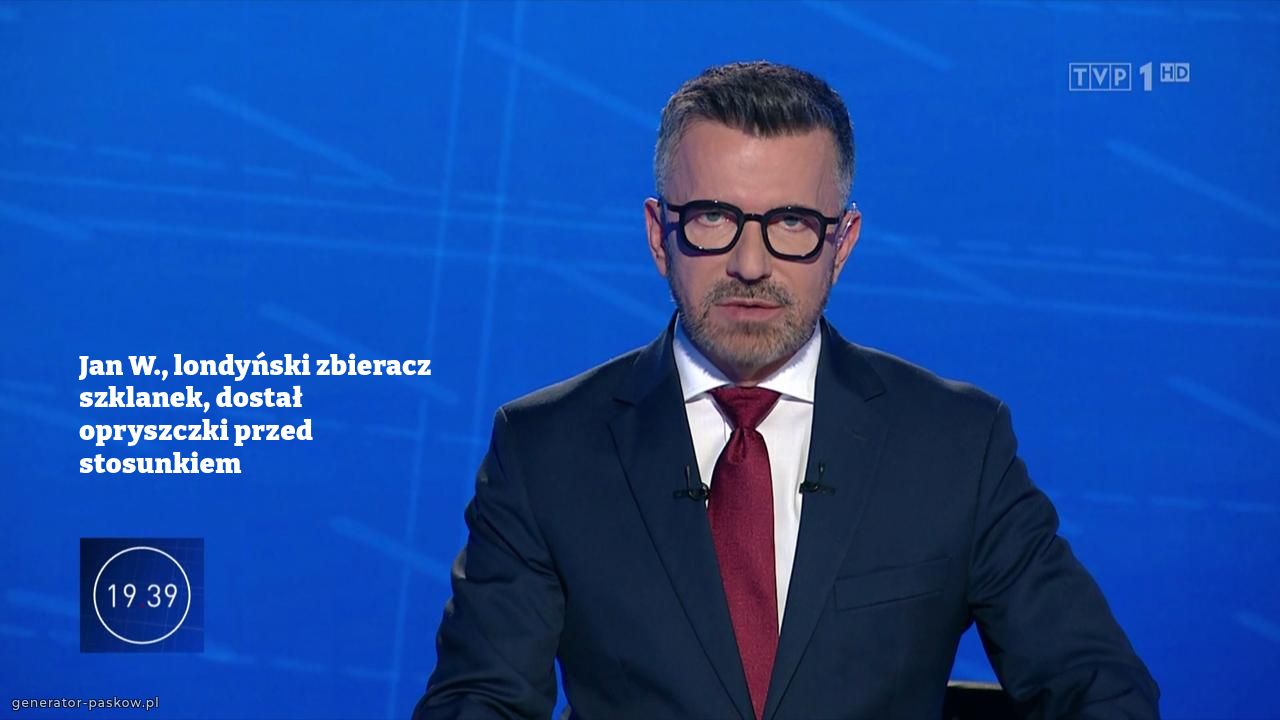 Jan W., londyński zbieracz szklanek, dostał opryszczki przed stosunkiem