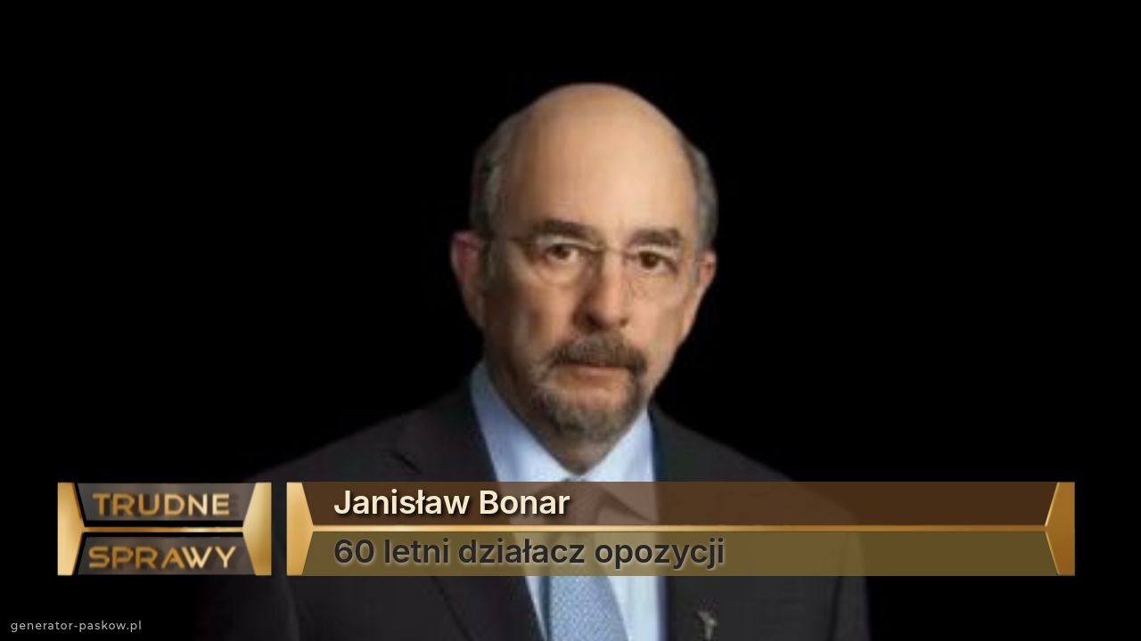 Janisław Bonar
60 letni działacz opozycji