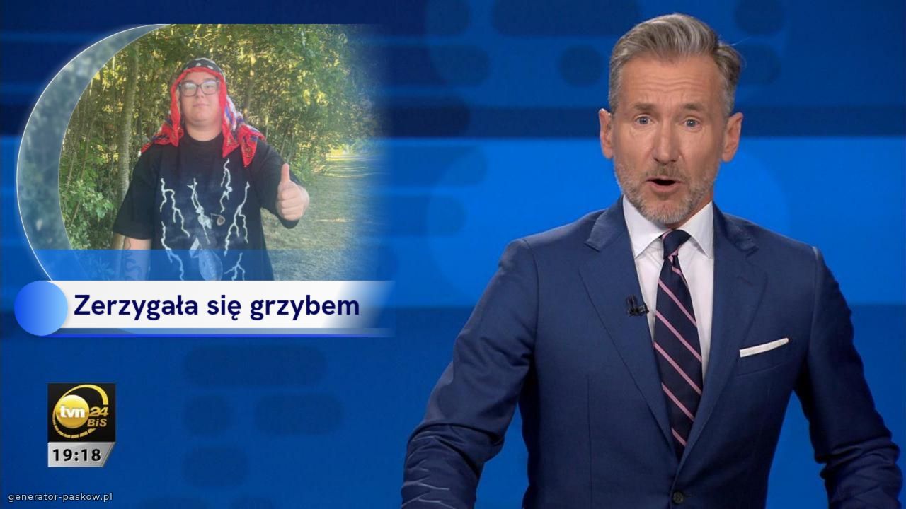 Zerzygała się grzybem