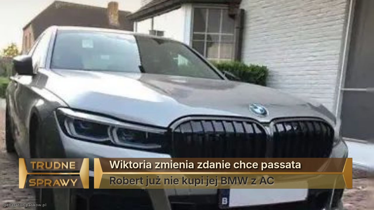 Wiktoria zmienia zdanie chce passata
Robert już nie kupi jej BMW z AC