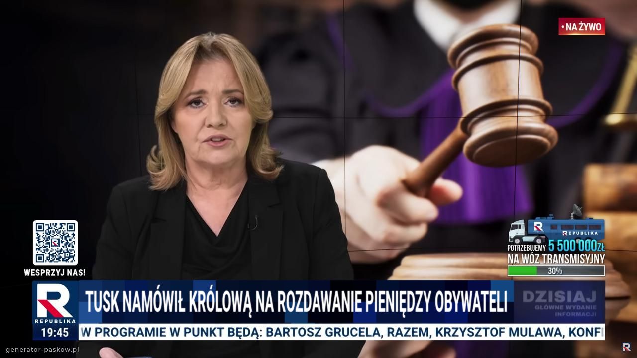 Tusk namówił królową na rozdawanie pieniędzy obywateli