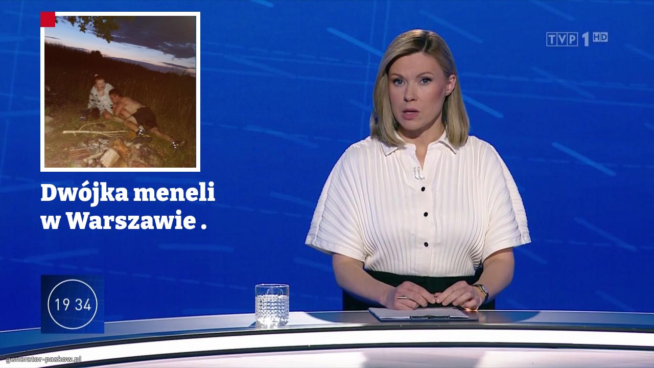 Dwójka meneli w Warszawie . 