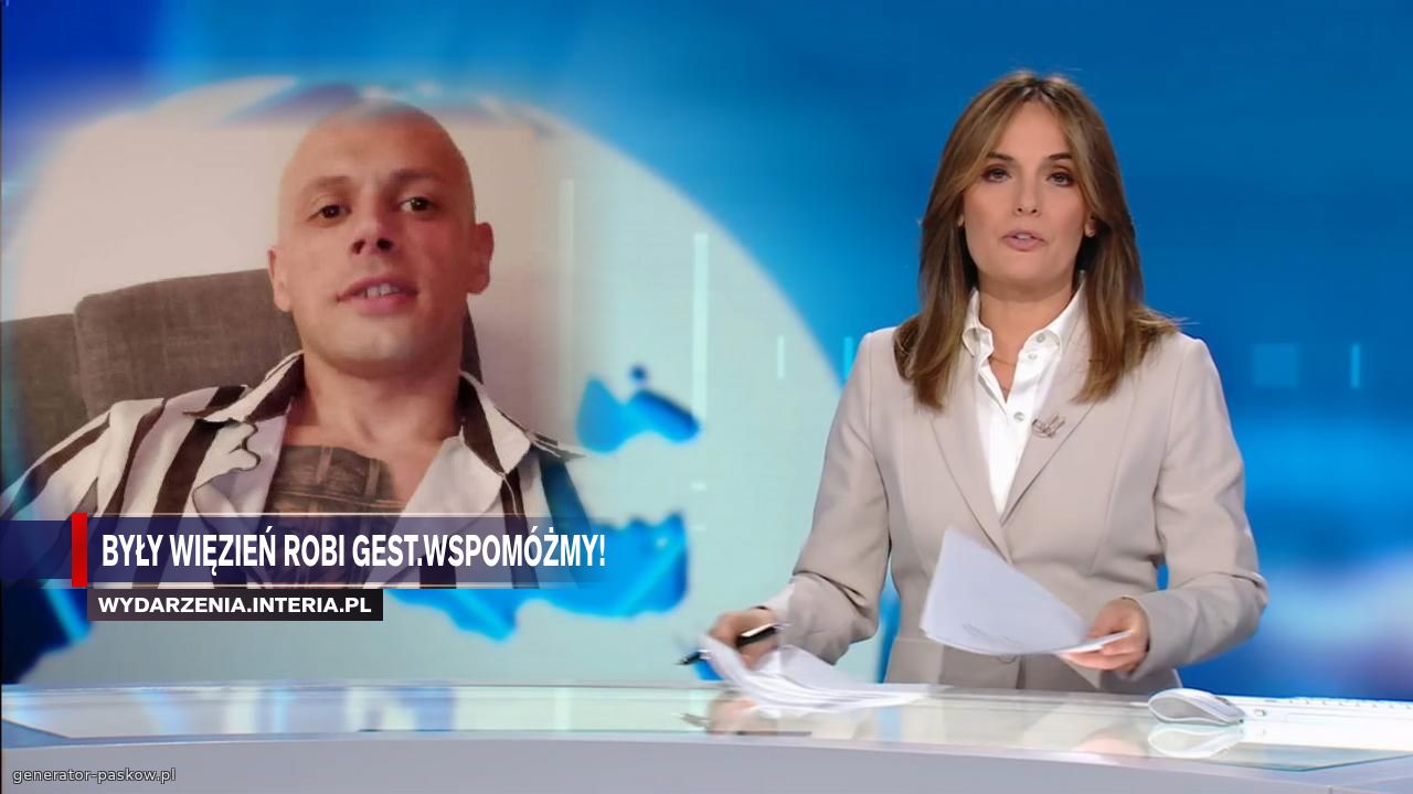 Były więzień robi gest.Wspomóżmy!