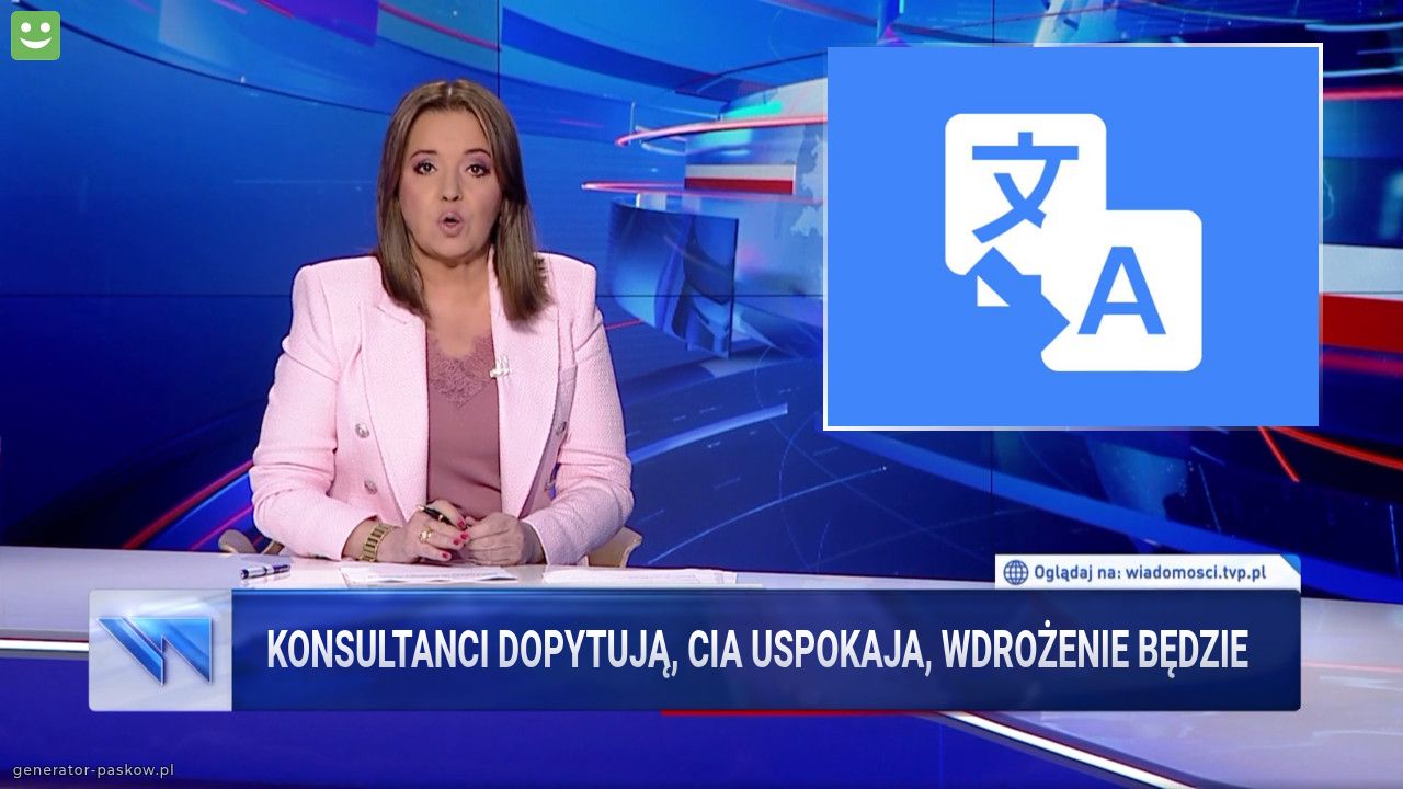 Konsultanci dopytują, cia uspokaja, wdrożenie będzie