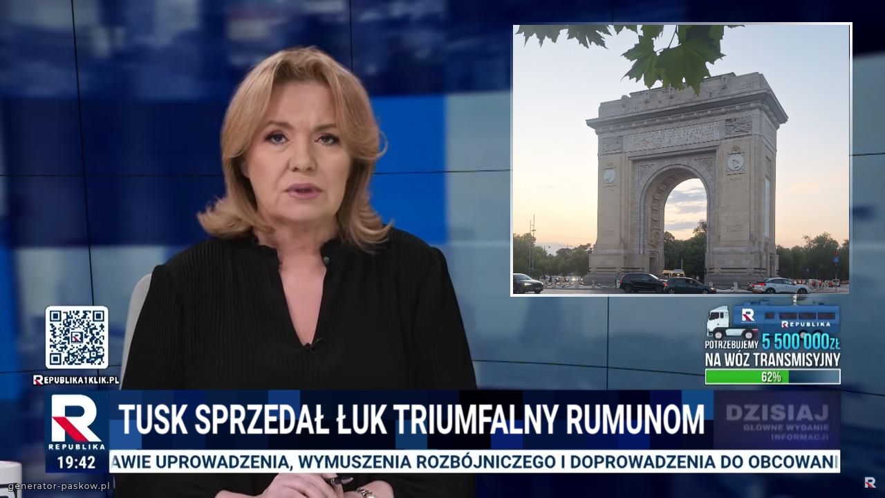 Tusk sprzedał łuk triumfalny rumunom