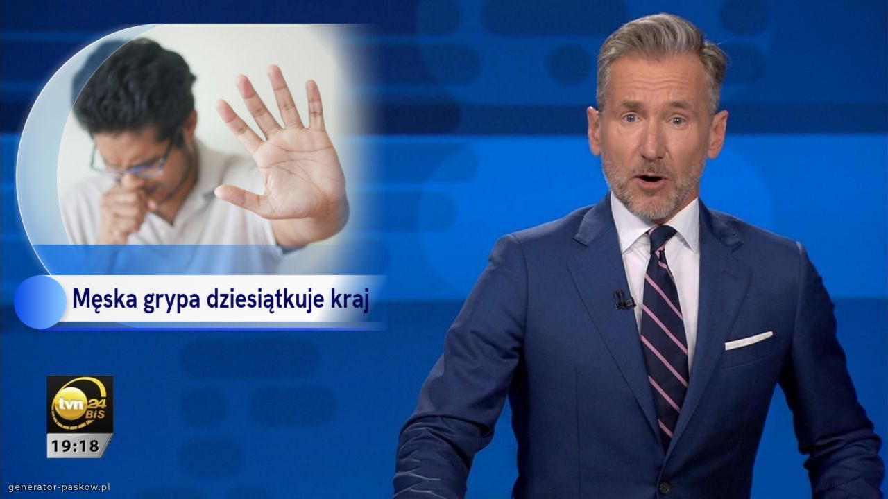 Męska grypa dziesiątkuje kraj