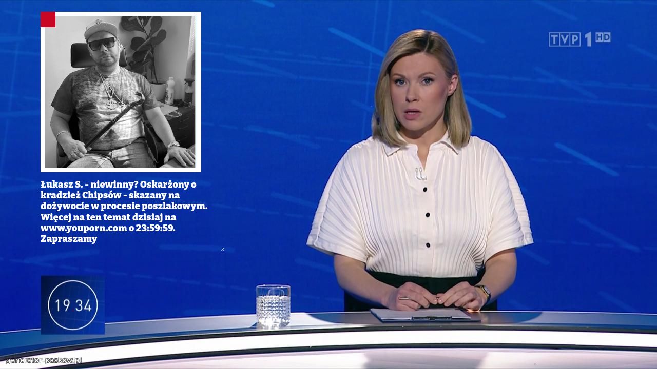 Łukasz S. - niewinny? Oskarżony o kradzież Chipsów - skazany na dożywocie w procesie poszlakowym.
Więcej na ten temat dzisiaj na www.youporn.com o 23:59:59. Zapraszamy