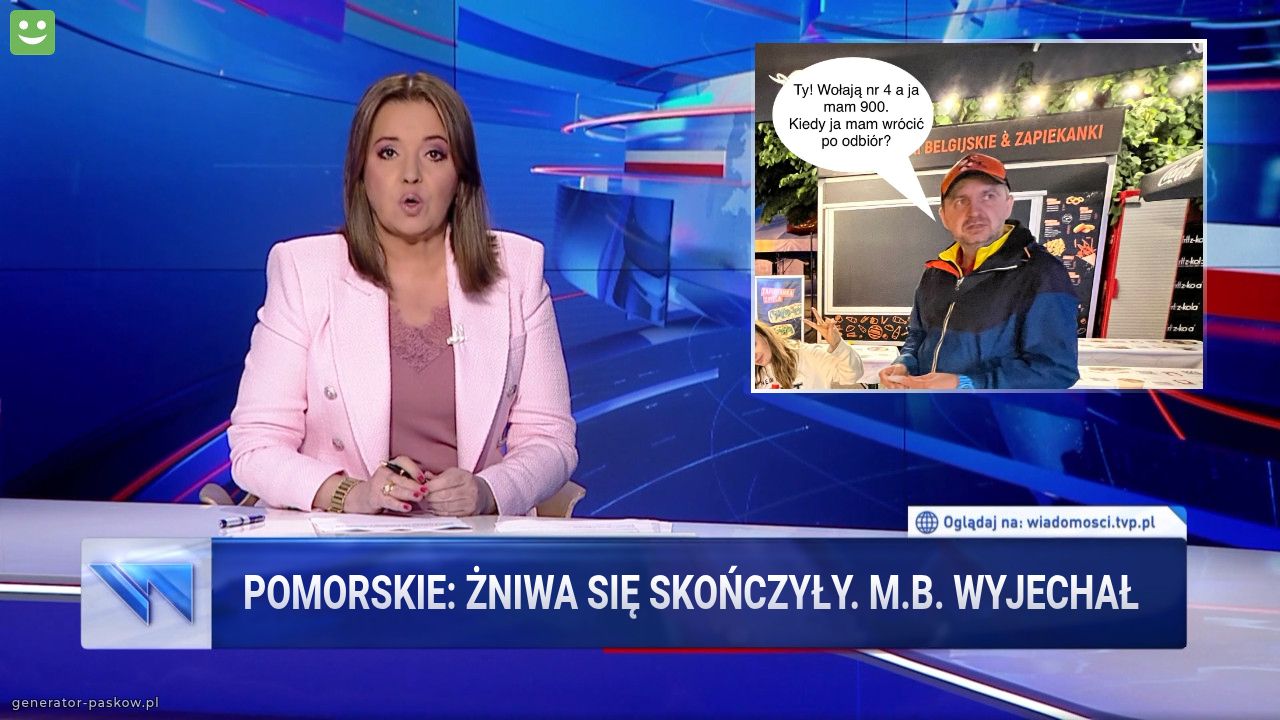 Pomorskie: żniwa się skończyły. M.B. Wyjechał