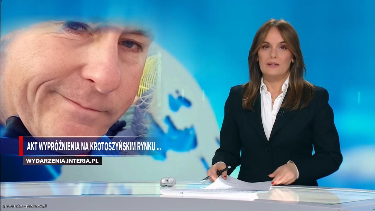 Akt wypróżnienia na Krotoszyńskim rynku ...