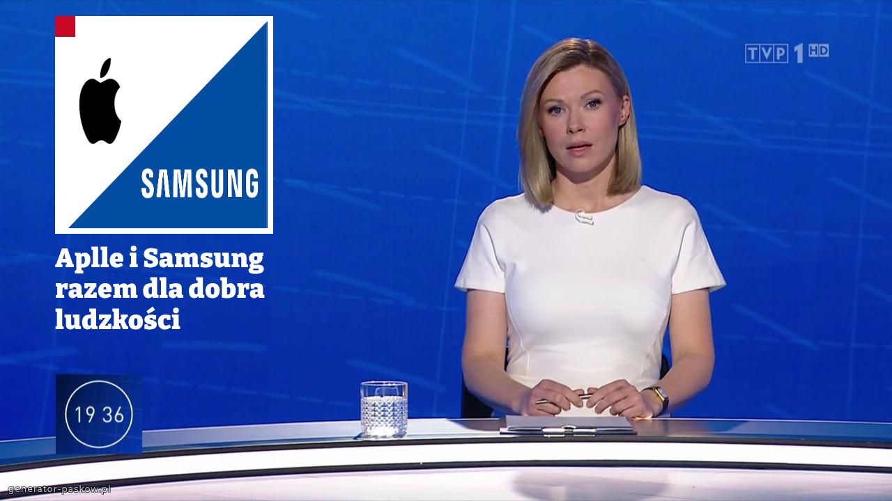 Aplle i Samsung razem dla dobra ludzkości