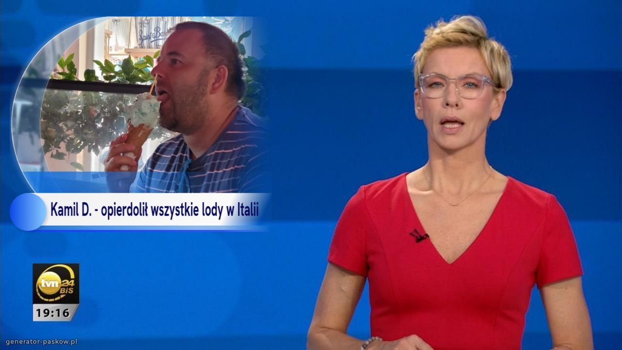 Kamil D. - opierdolił wszystkie lody w Italii