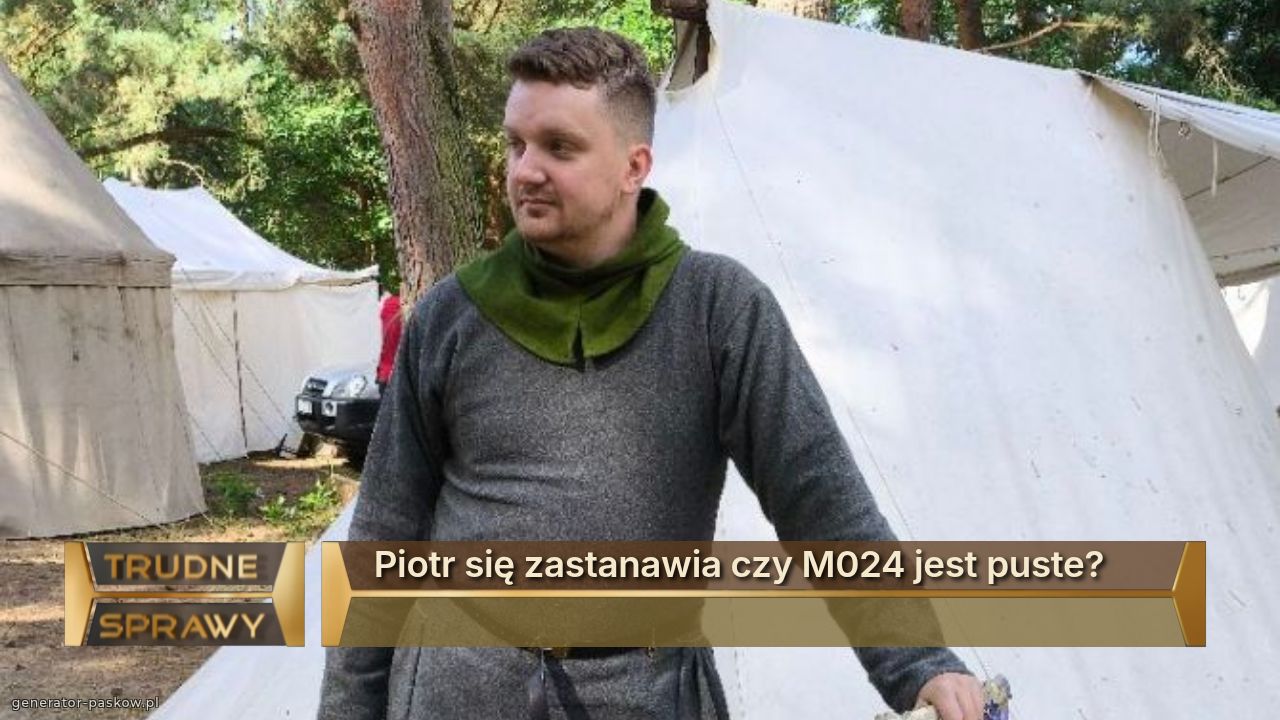 Piotr się zastanawia czy M024 jest puste?
