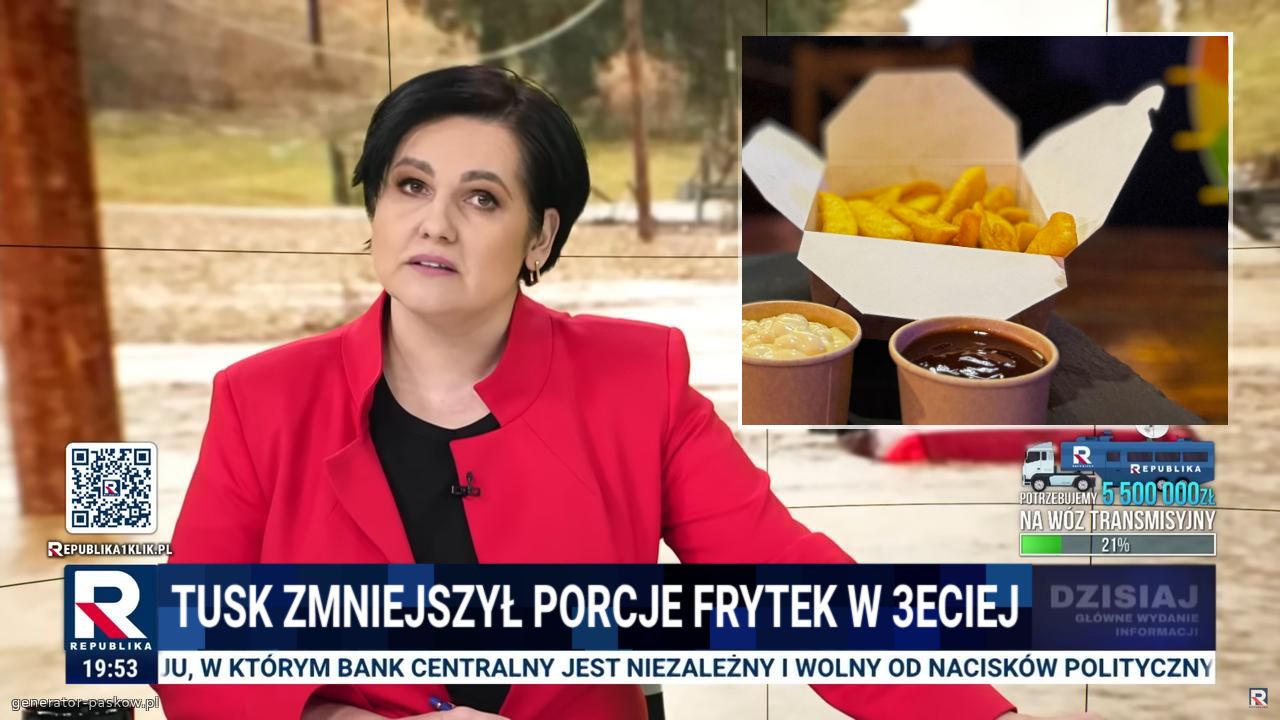 TUSK ZMNIEJSZYŁ PORCJE FRYTEK w 3ECIEJ