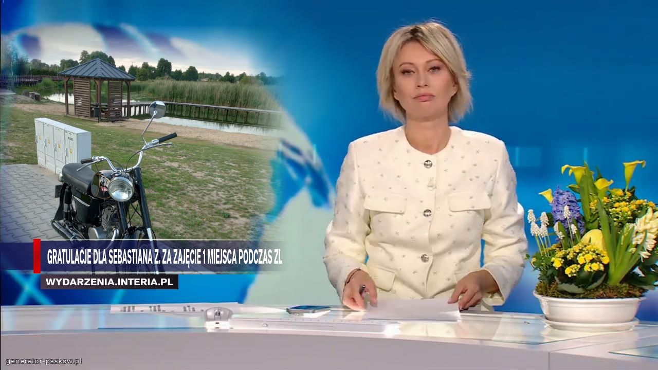 Gratulacje dla Sebastiana z. Za zajęcie 1 miejsca podczas zl