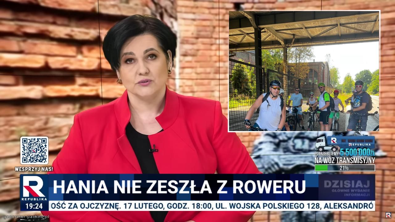 Hania nie zeszła z roweru