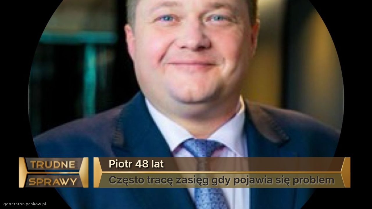 Piotr 48 lat
Często tracę zasięg gdy pojawia się problem